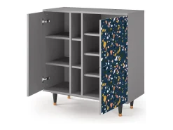 Aparador - 94х96х41 cm - BS5 - Night Sky Langhterns, Gris
