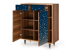 Aparador - 96х110х41 cm - BS6 - Night Skies, Nogal