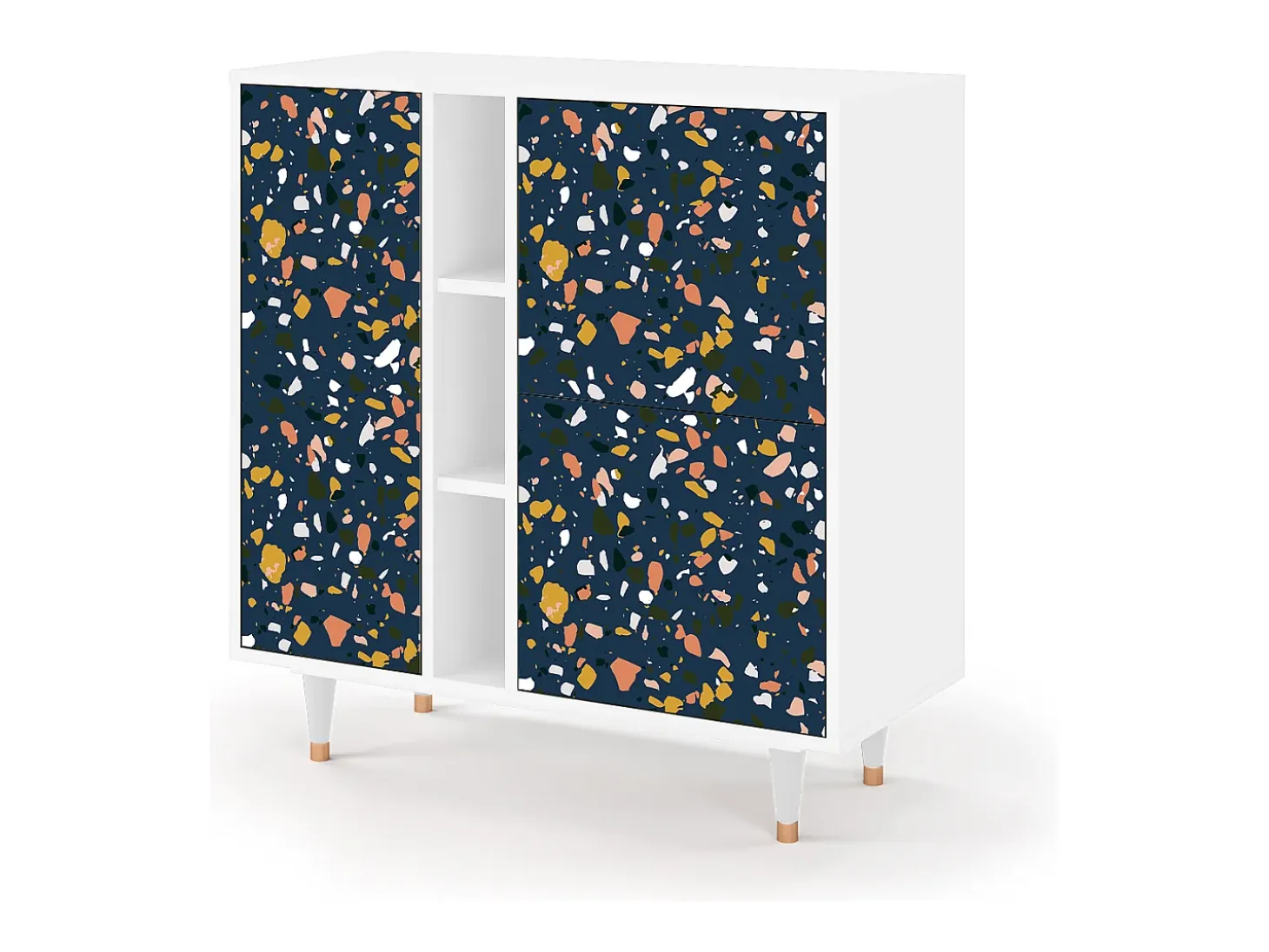 Aparador - 94х96х41 cm - BS5 - Night Sky Langhterns, Blanco