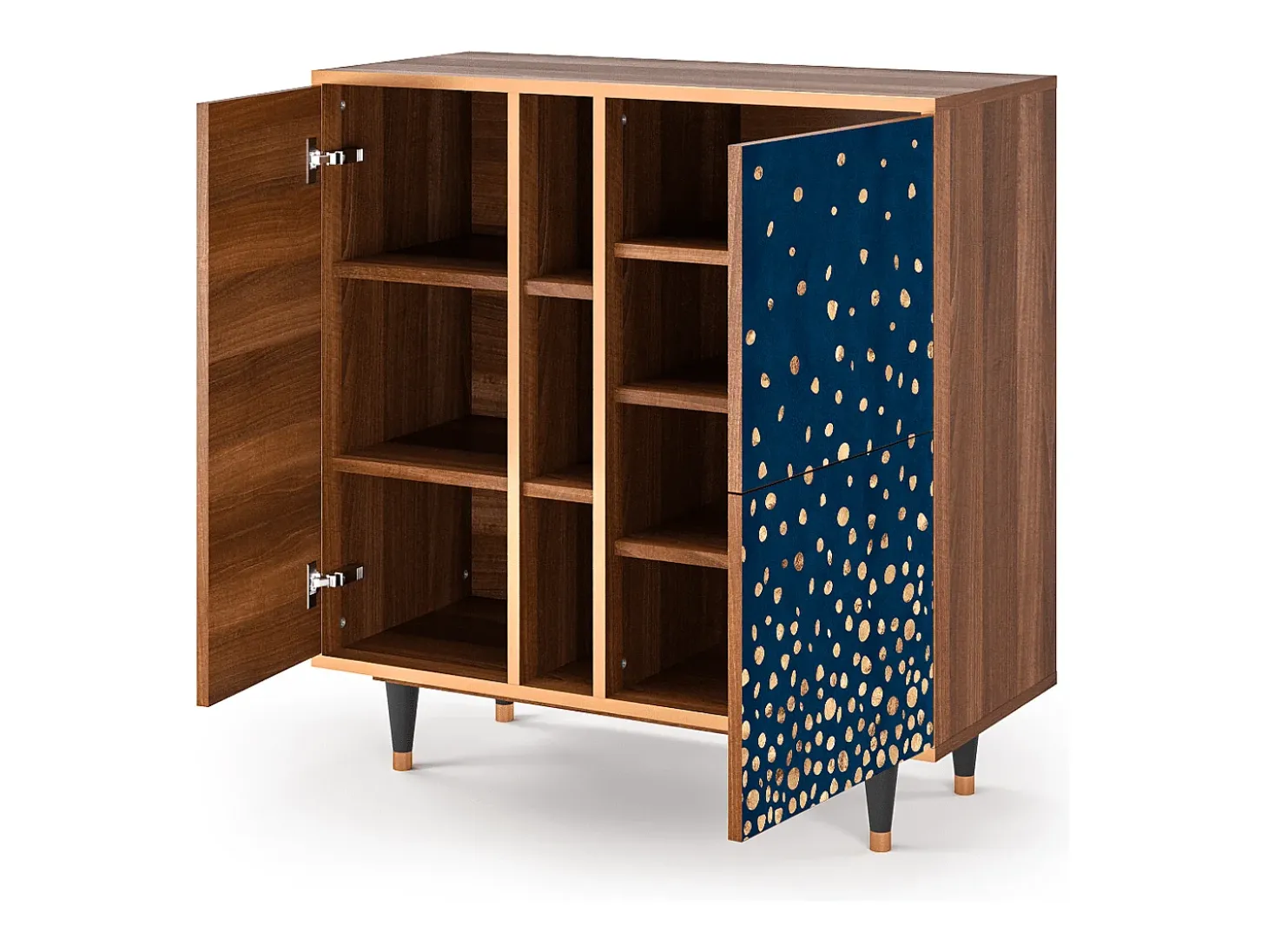Aparador - 94х96х41 cm - BS5 - Night Skies, Nogal