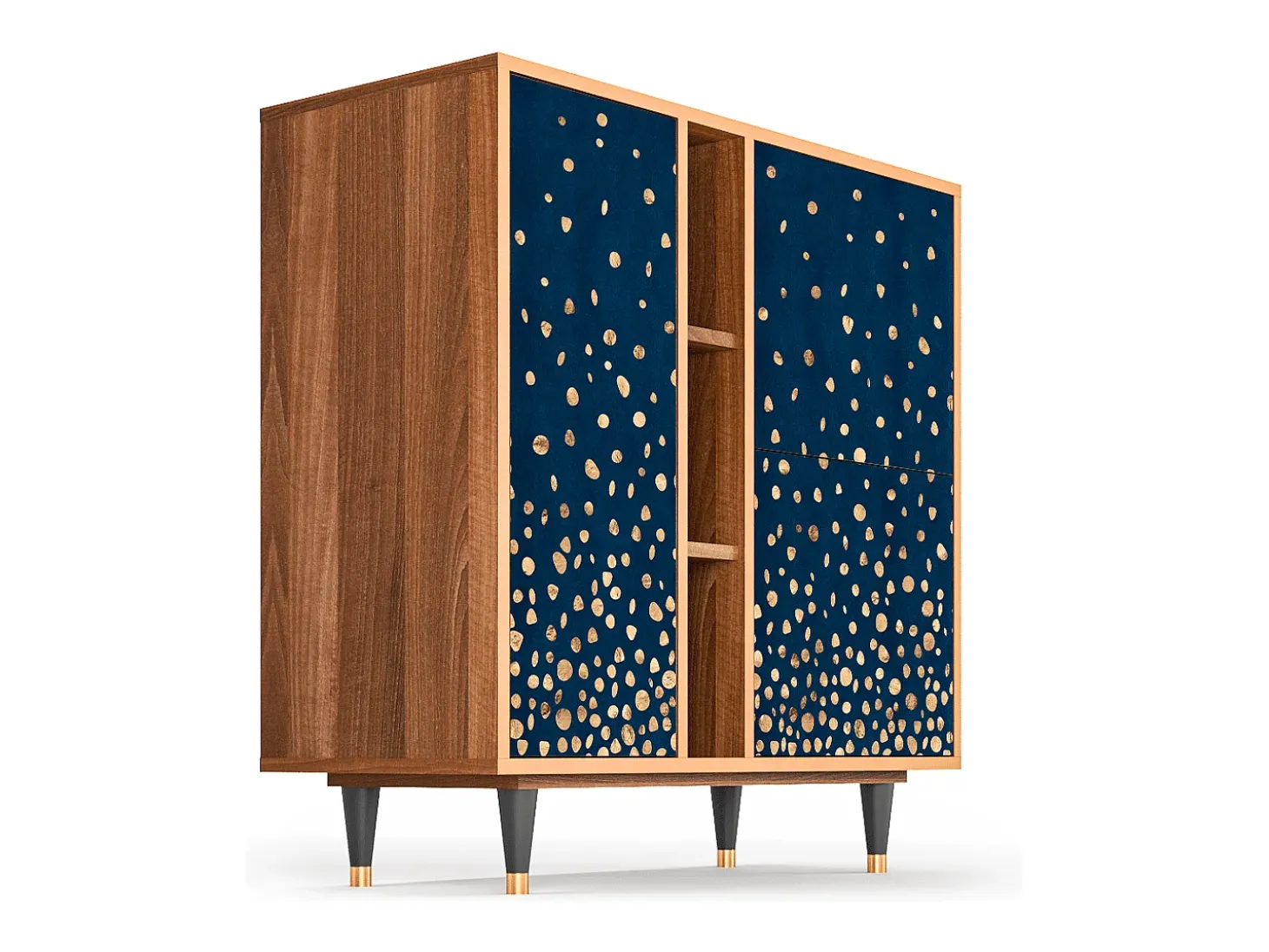 Aparador - 94х96х41 cm - BS5 - Night Skies, Nogal