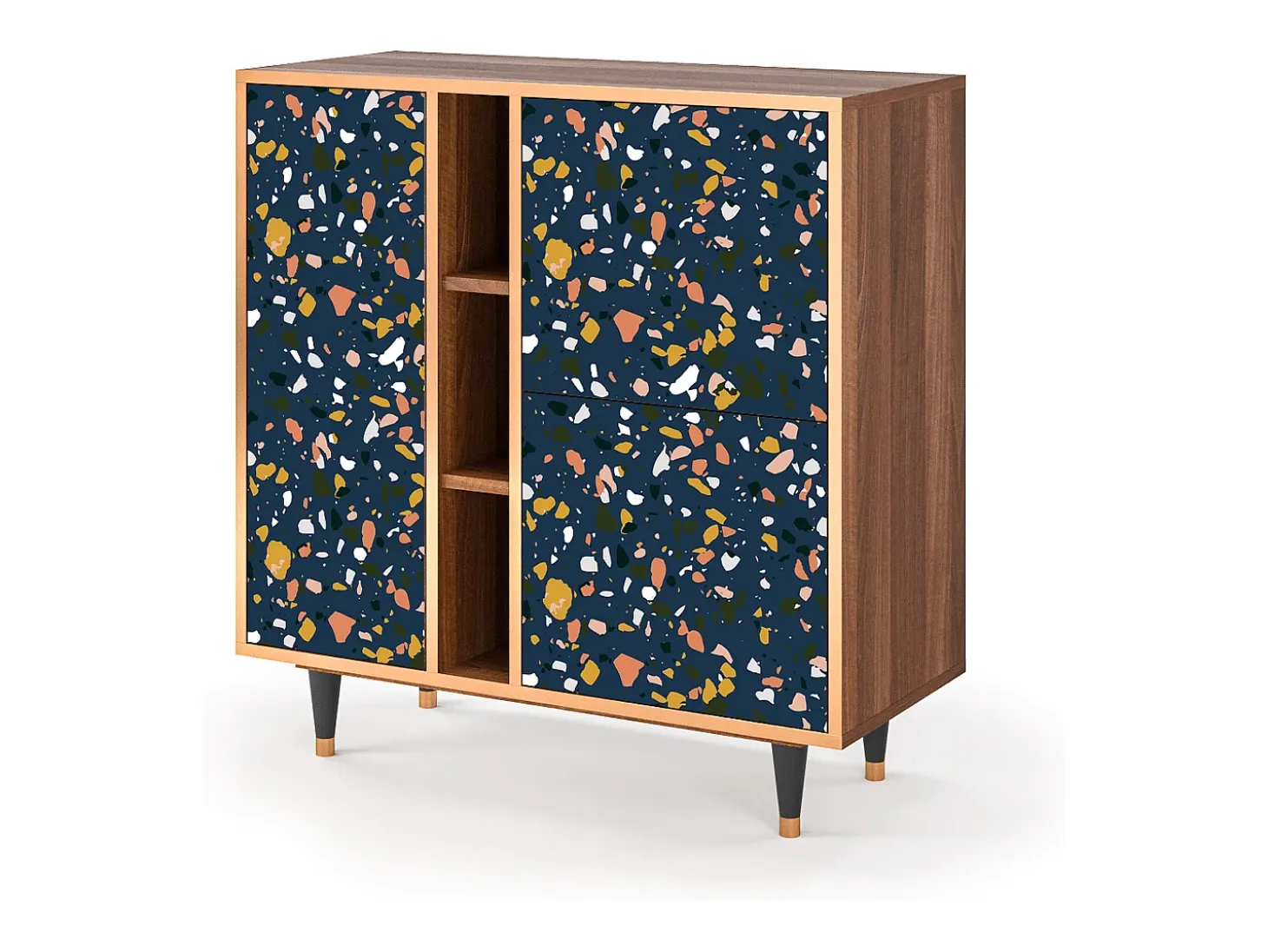 Aparador - 94х96х41 cm - BS5 - Night Sky Langhterns, Nogal