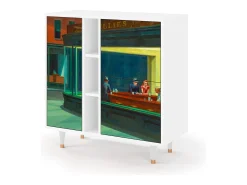 Aparador - 94х96х41 cm - BS5 - Nighthawks by Hopper, Blanco