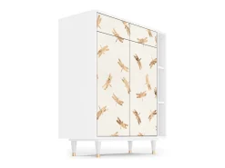 Aparador - 96х110х41 cm - BS6 - Nude Dragonflies, Blanco