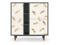 Aparador - 94х96х41 cm - BS5 - Nude Dragonflies, Antracita
