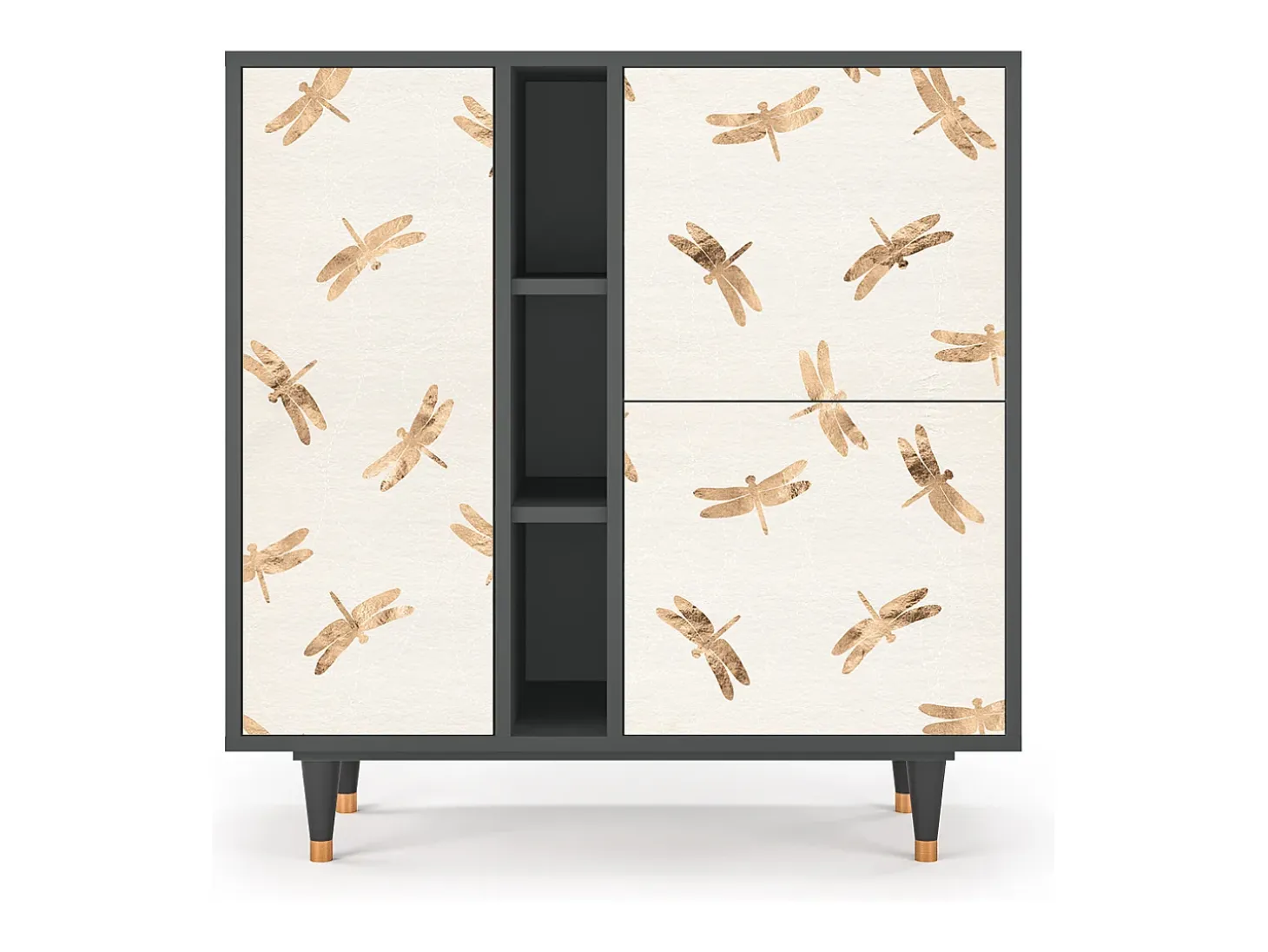 Aparador - 94х96х41 cm - BS5 - Nude Dragonflies, Antracita