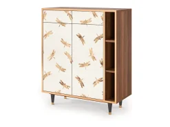 Aparador - 96х110х41 cm - BS6 - Nude Dragonflies, Nogal