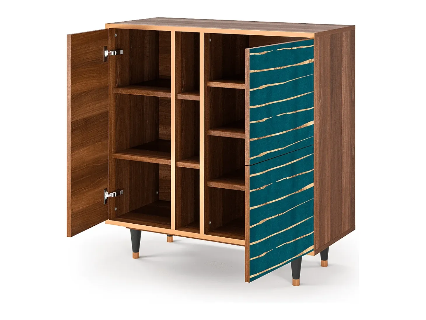 Aparador - 94х96х41 cm - BS5 - Ocean Drive, Nogal