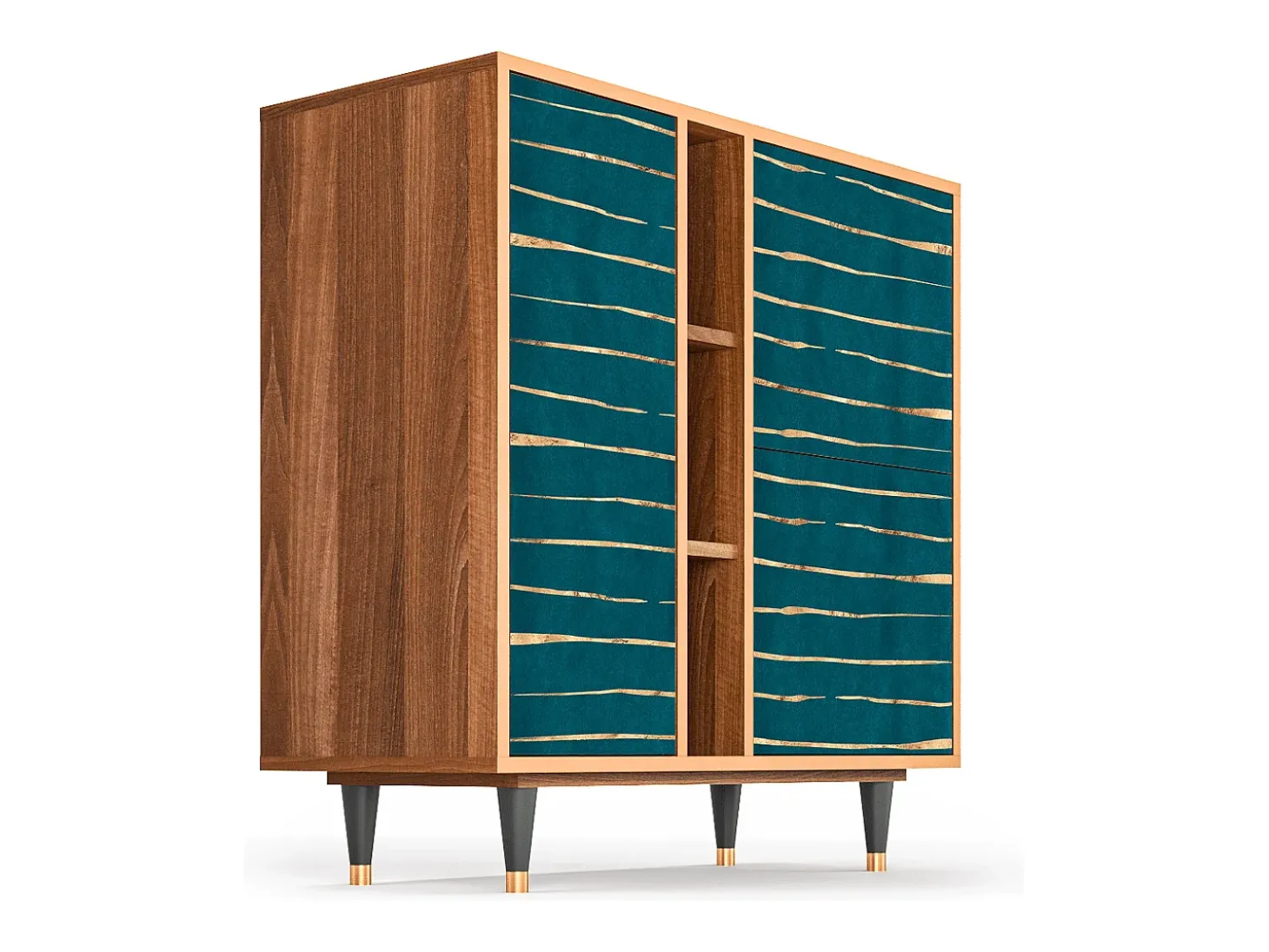 Aparador - 94х96х41 cm - BS5 - Ocean Drive, Nogal