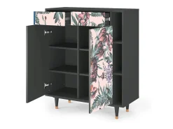 Aparador - 96х110х41 cm - BS6 - Peach Peonies, Antracita