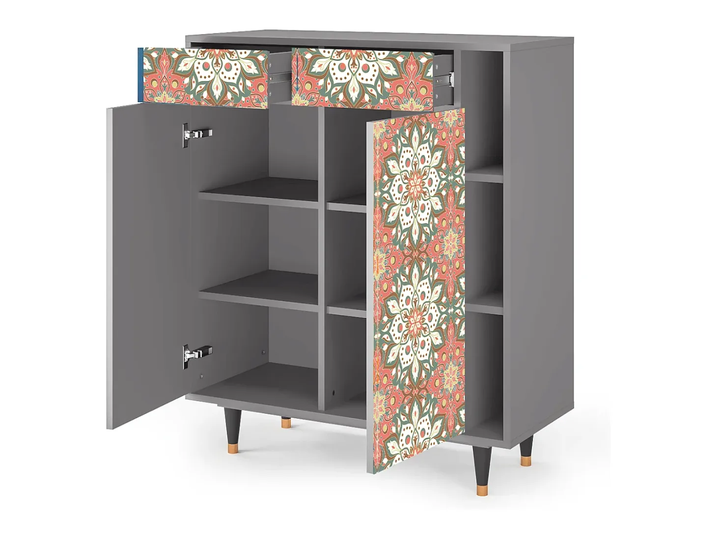 Aparador - 96х110х41 cm - BS6 - Peach Grove, Gris