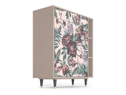 Aparador - 96х110х41 cm - BS6 - Peach Peonies, Latte