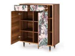 Aparador - 96х110х41 cm - BS6 - Peach Peonies, Nogal