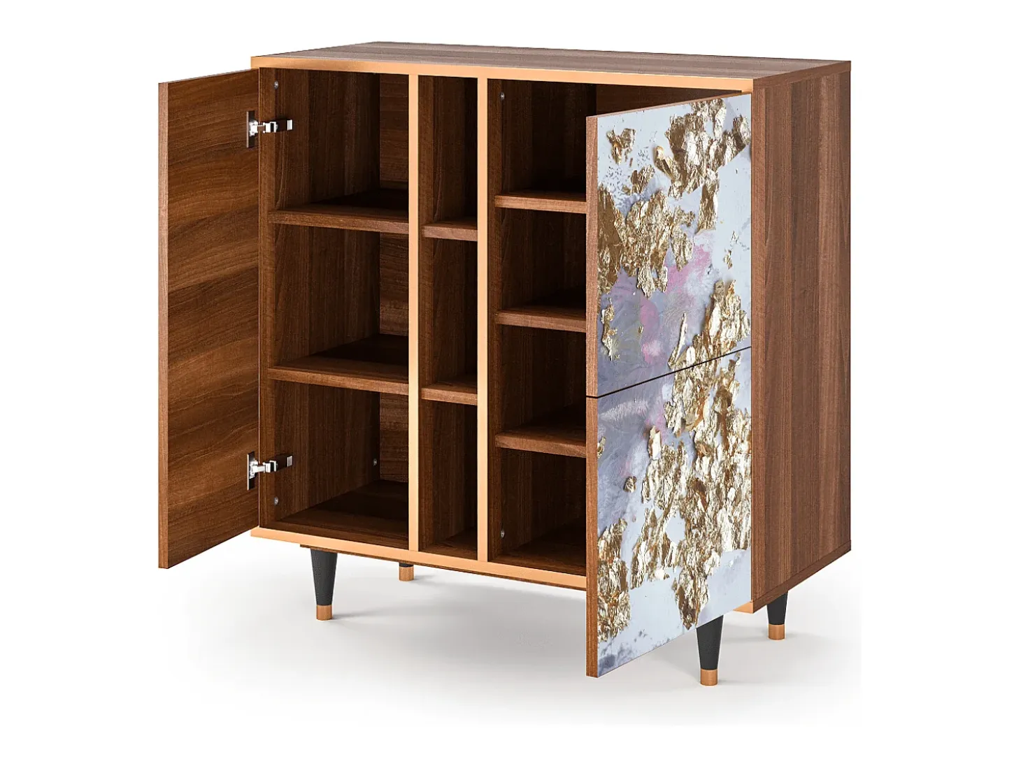 Aparador - 94х96х41 cm - BS5 - Planet Earth, Nogal