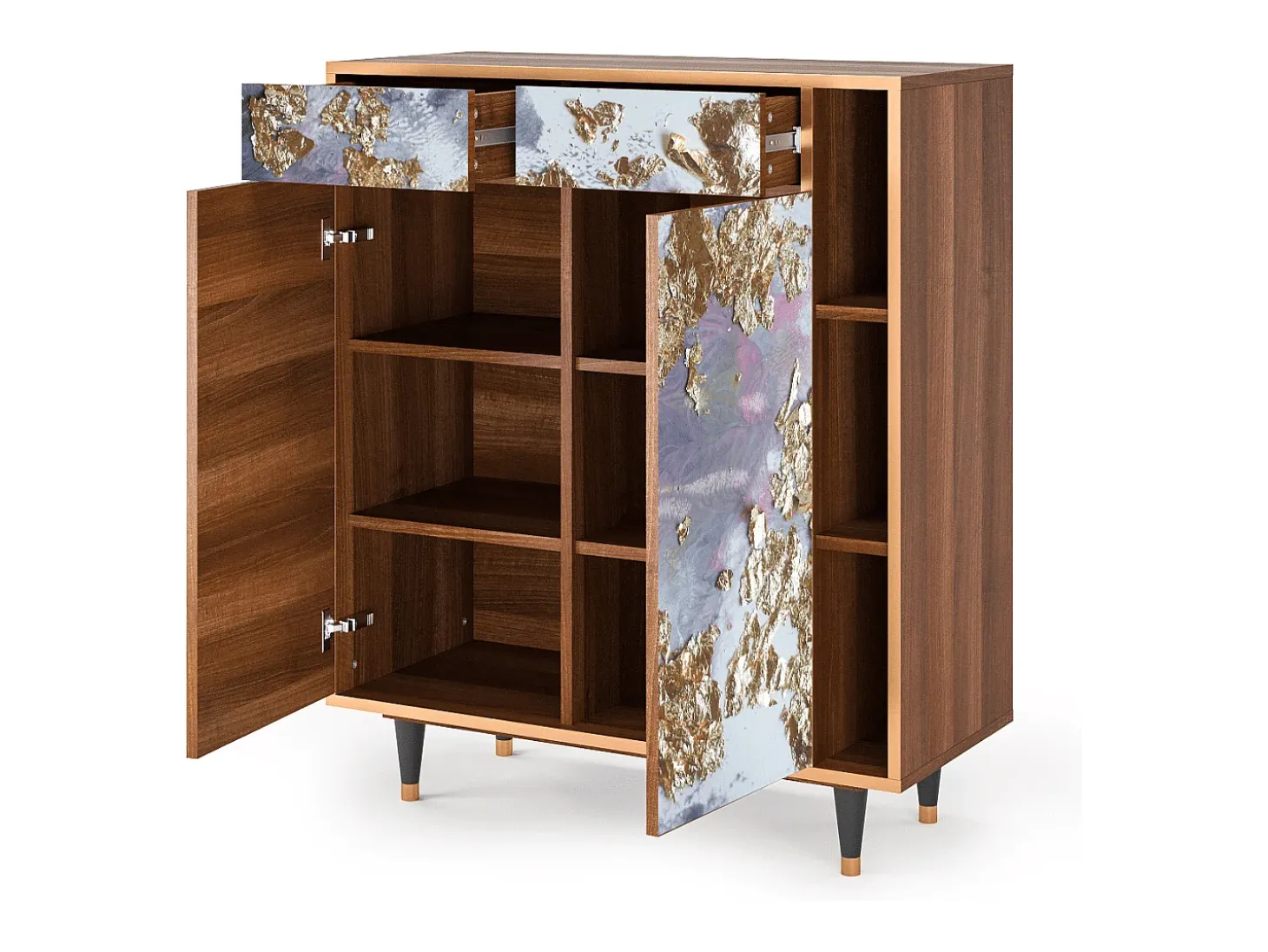 Aparador - 96х110х41 cm - BS6 - Planet Earth, Nogal