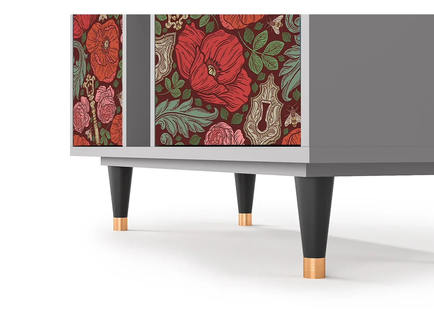 Aparador - 94х96х41 cm - BS5 - Poppy Garden, Gris