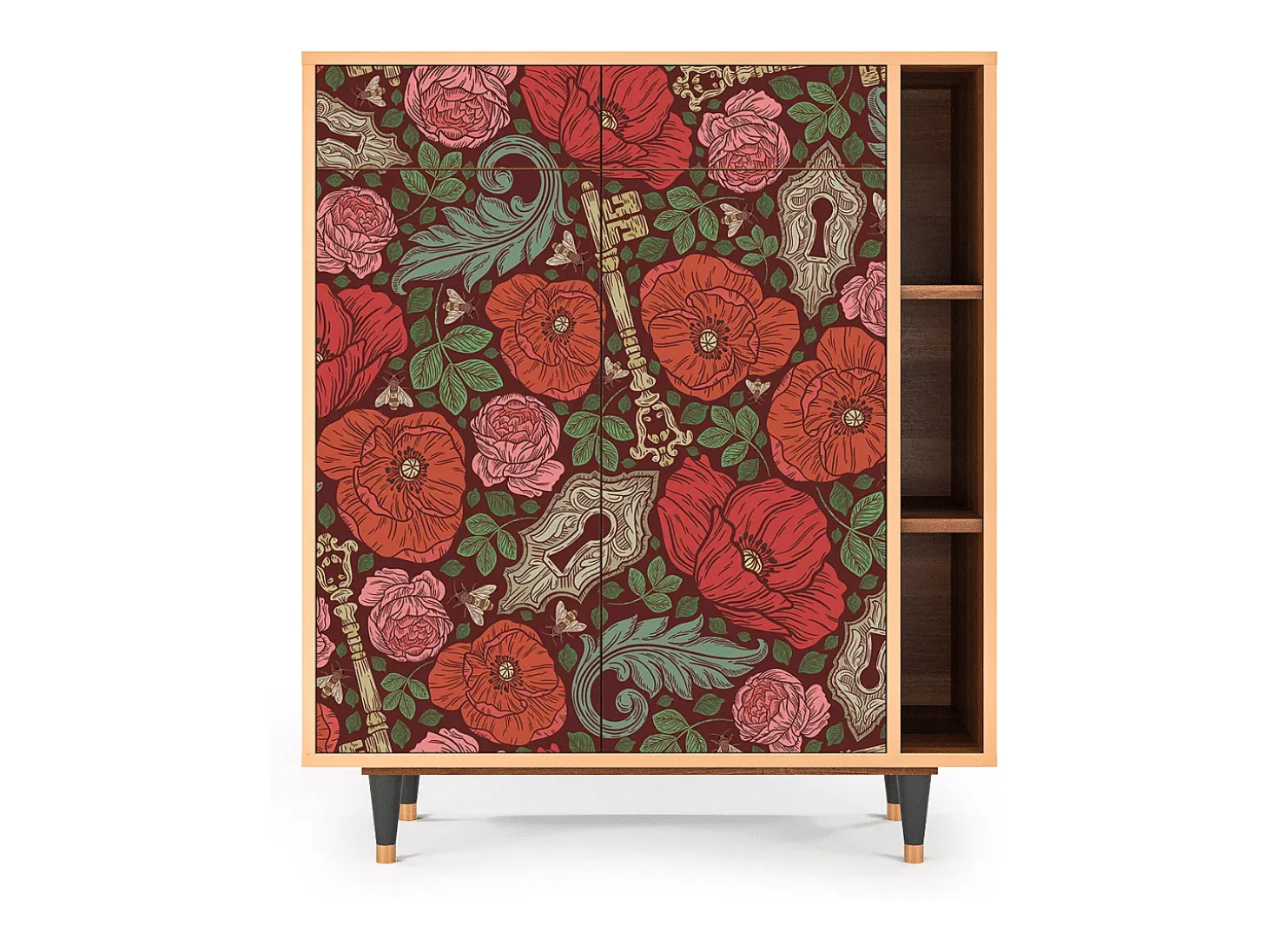 Aparador - 96х110х41 cm - BS6 - Poppy Garden, Nogal