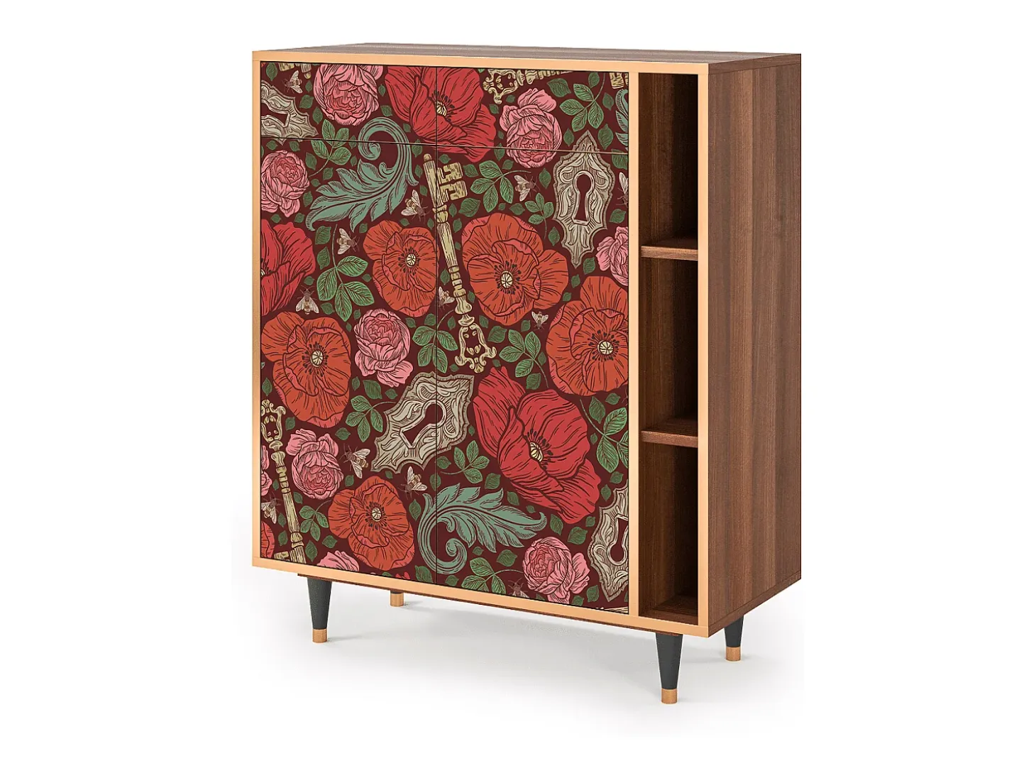 Aparador - 96х110х41 cm - BS6 - Poppy Garden, Nogal