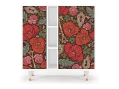 Aparador - 94х96х41 cm - BS5 - Poppy Garden, Blanco