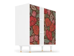 Aparador - 94х96х41 cm - BS5 - Poppy Garden, Blanco