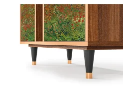 Aparador - 94х96х41 cm - BS5 - Poppy field by van Gogh, Nogal