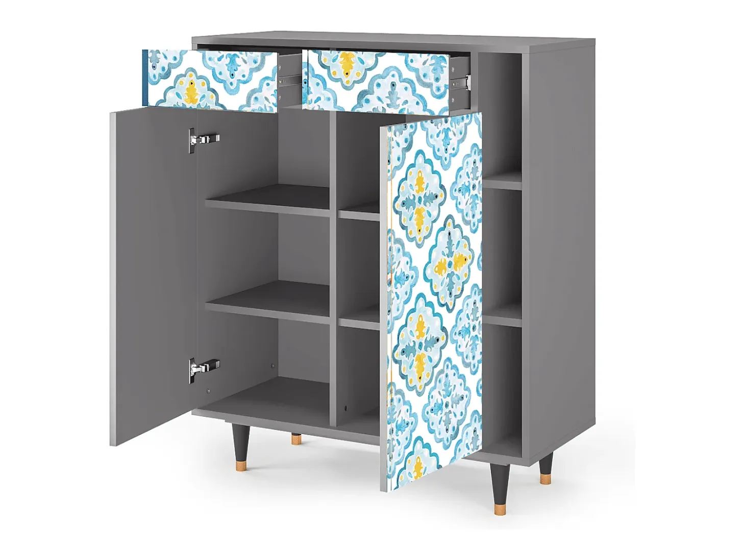 Aparador - 96х110х41 cm - BS6 - Portugese tiles, Gris