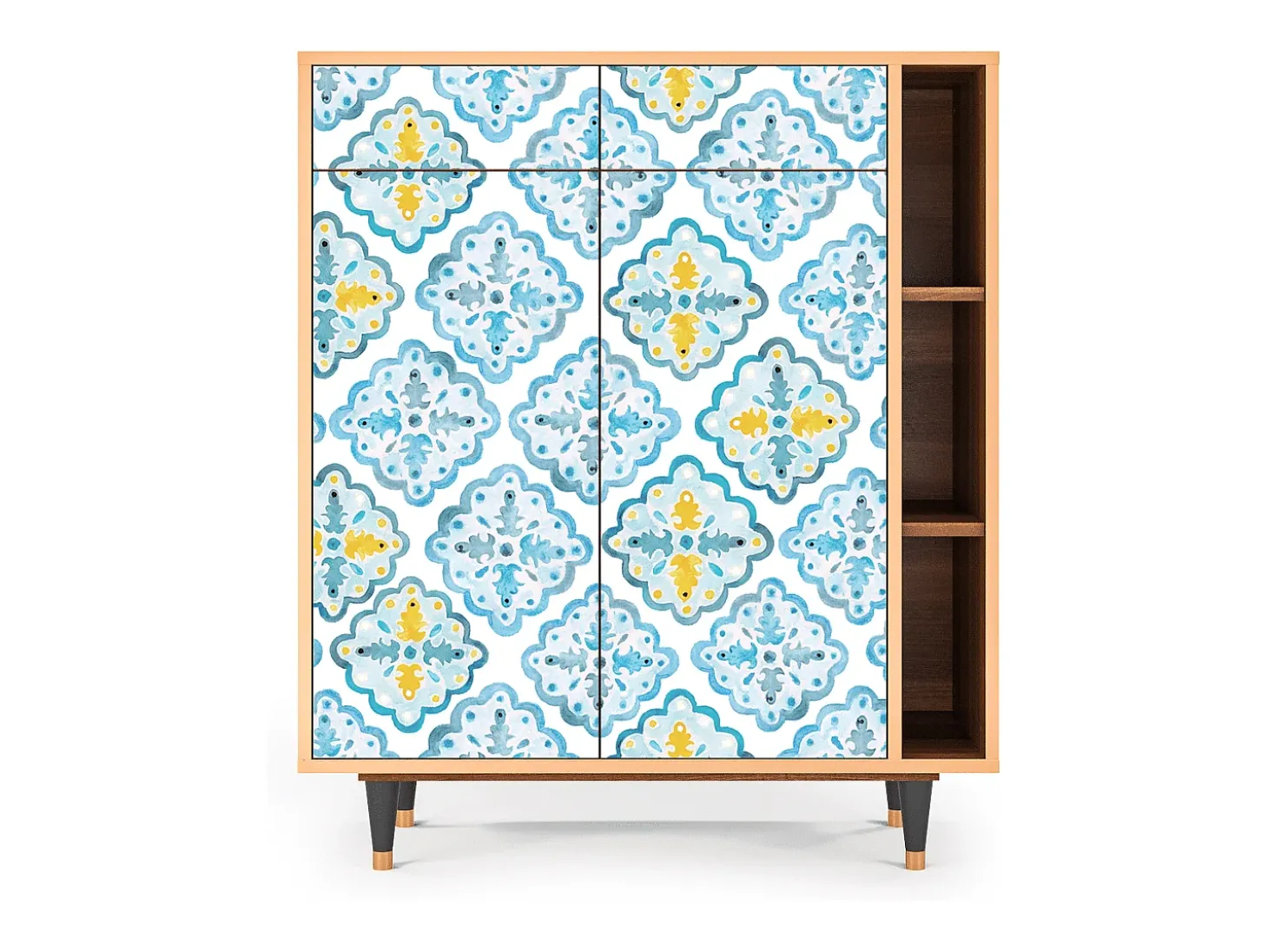 Aparador - 96х110х41 cm - BS6 - Portugese tiles, Nogal
