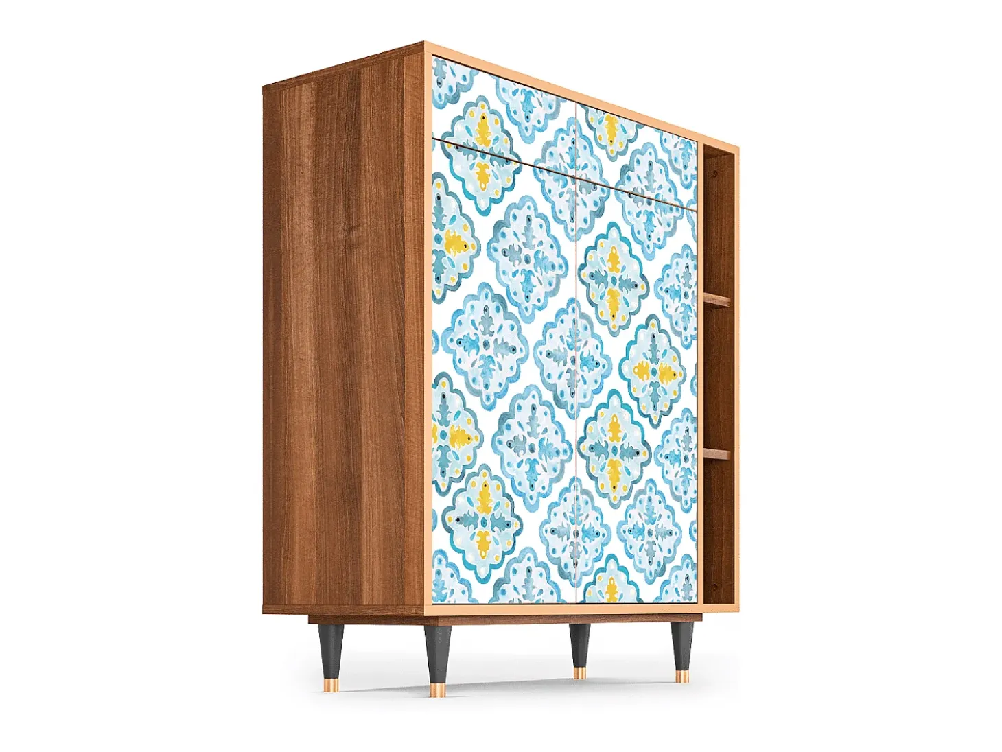 Aparador - 96х110х41 cm - BS6 - Portugese tiles, Nogal