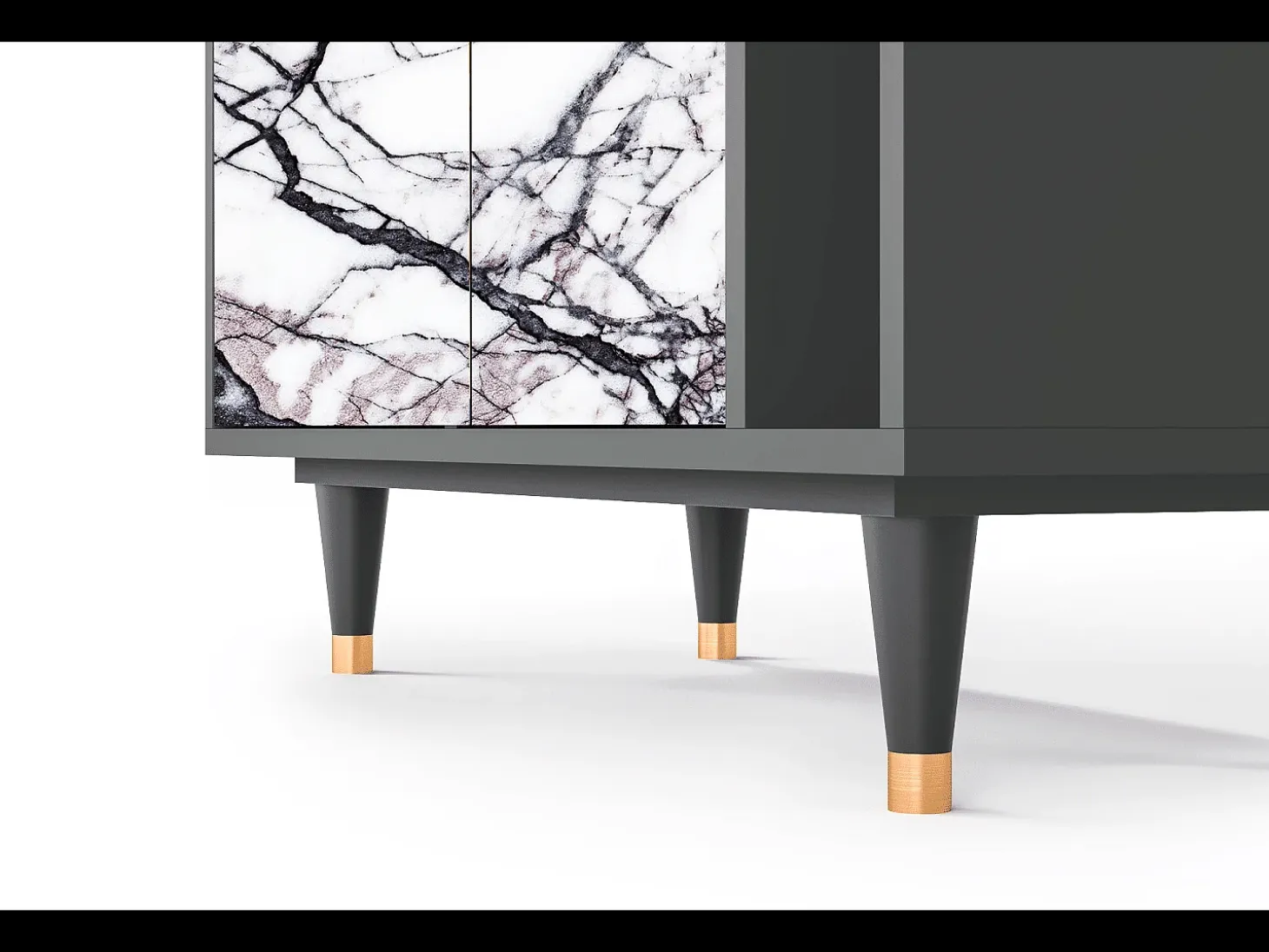 Aparador - 96х110х41 cm - BS6 - Raven Marble, Antracita
