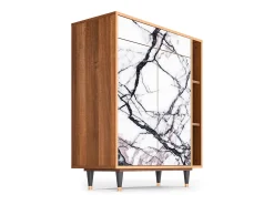 Aparador - 96х110х41 cm - BS6 - Raven Marble, Nogal