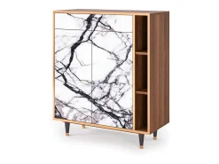 Aparador - 96х110х41 cm - BS6 - Raven Marble, Nogal