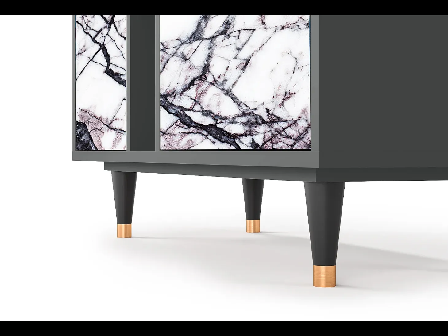 Aparador - 94х96х41 cm - BS5 - Raven Marble, Antracita