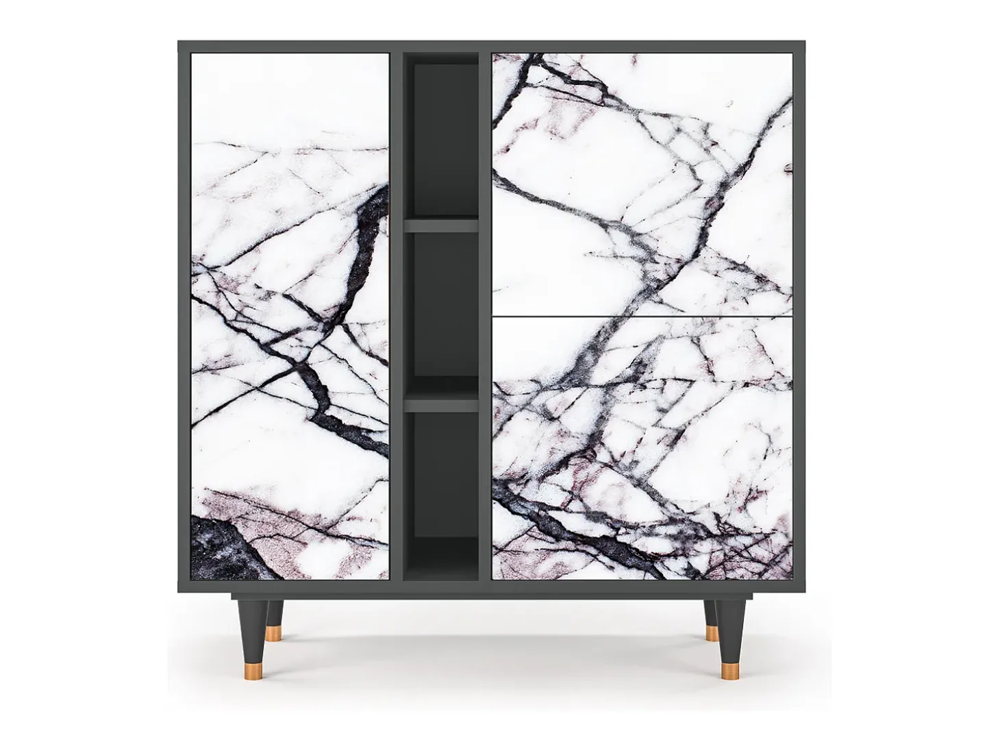 Aparador - 94х96х41 cm - BS5 - Raven Marble, Antracita