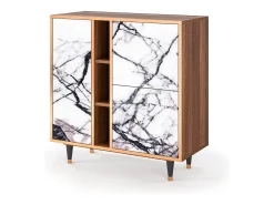 Aparador - 94х96х41 cm - BS5 - Raven Marble, Nogal