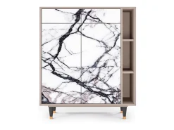 Aparador - 96х110х41 cm - BS6 - Raven Marble, Latte