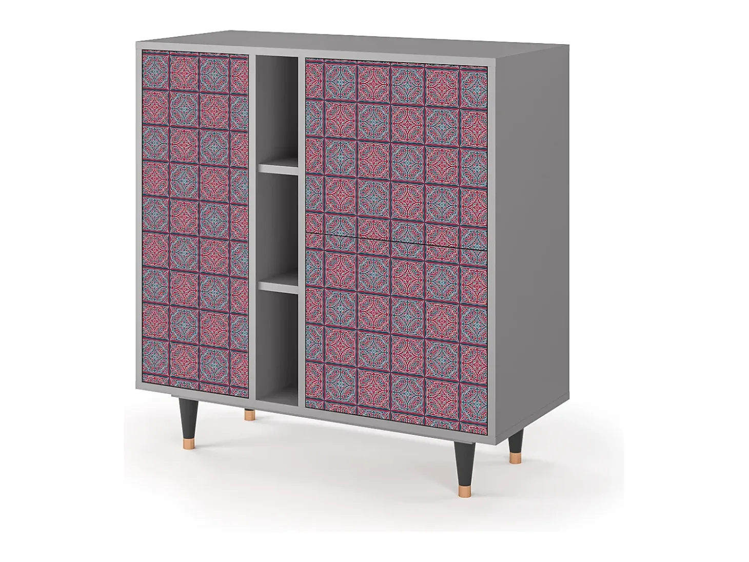 Aparador - 94х96х41 cm - BS5 - Riviera Mosaic, Gris