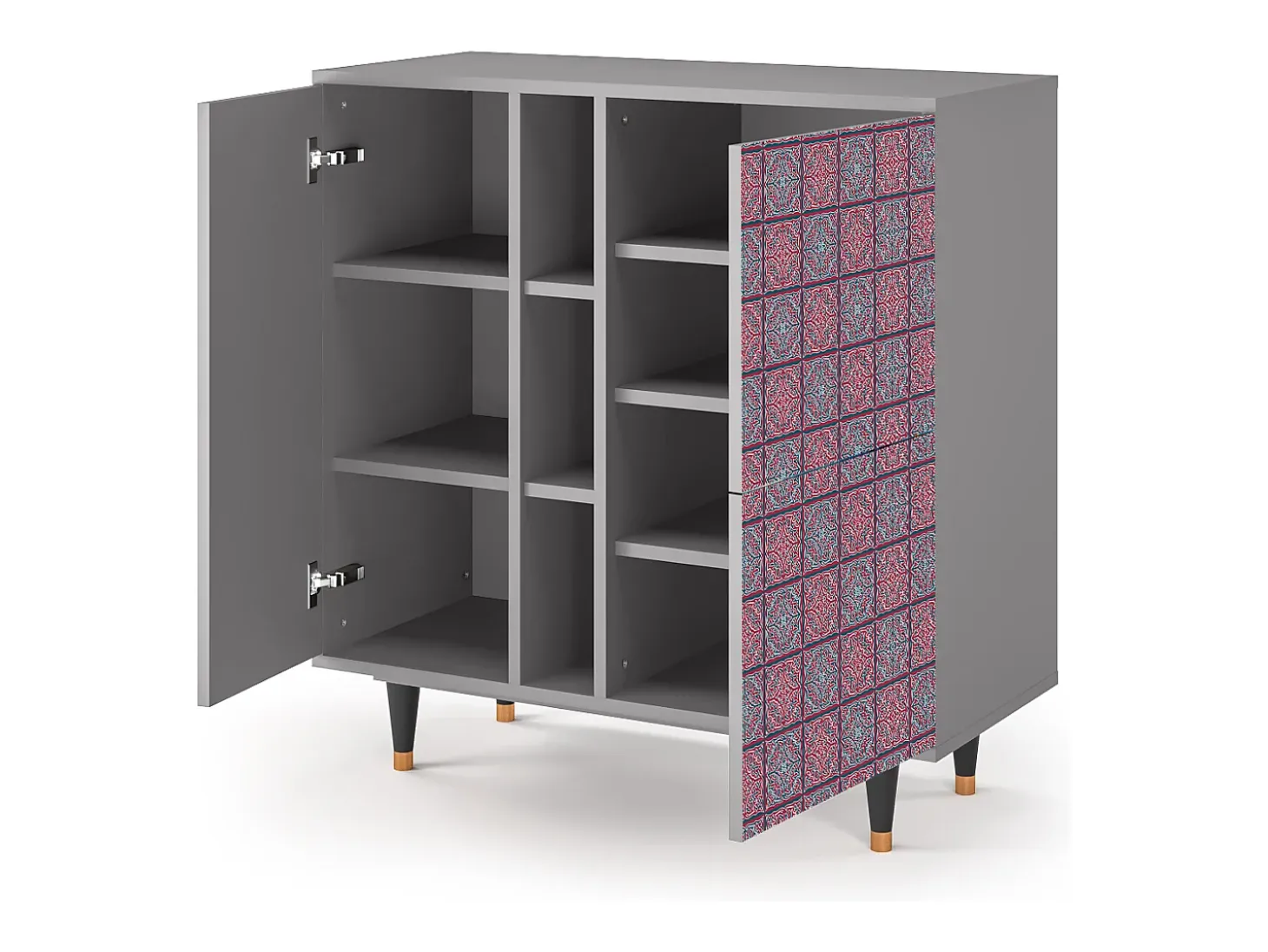 Aparador - 94х96х41 cm - BS5 - Riviera Mosaic, Gris