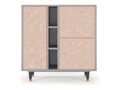 Aparador - 94х96х41 cm - BS5 - Rose Honeycomb, Gris