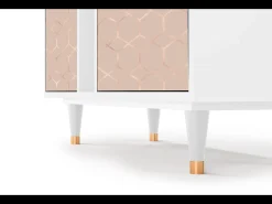 Aparador - 94х96х41 cm - BS5 - Rose Honeycomb, Blanco