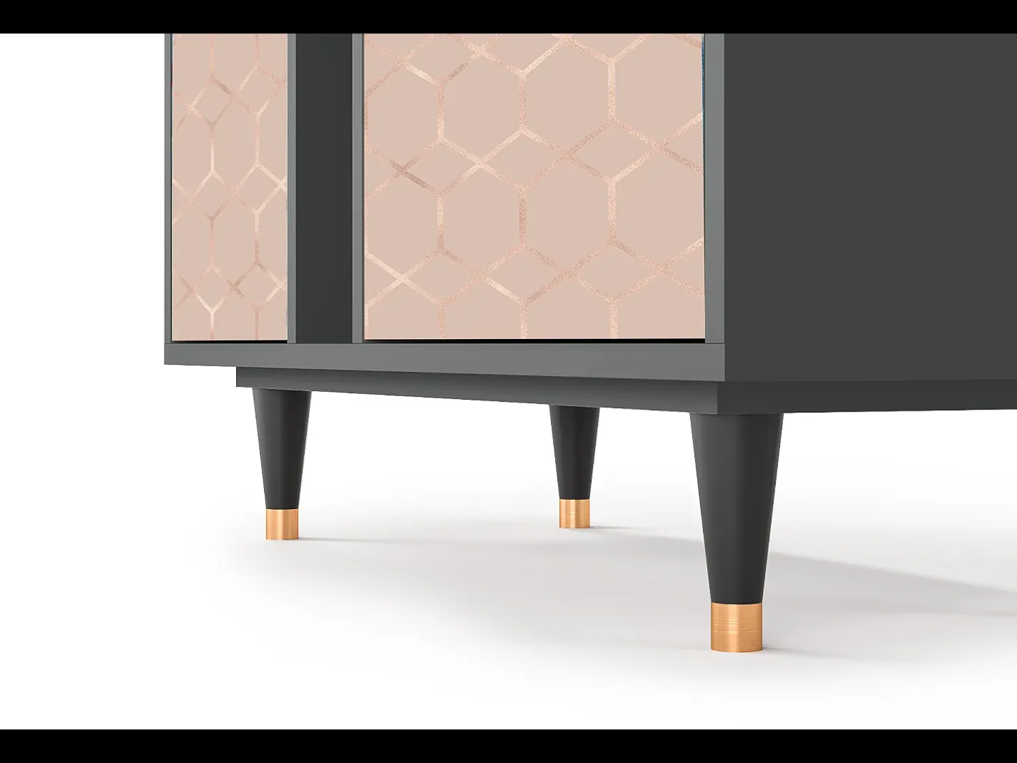 Aparador - 94х96х41 cm - BS5 - Rose Honeycomb, Antracita