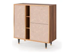 Aparador - 94х96х41 cm - BS5 - Rose Honeycomb, Nogal