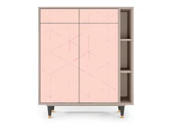 Aparador - 96х110х41 cm - BS6 - Rose Quartz, Latte