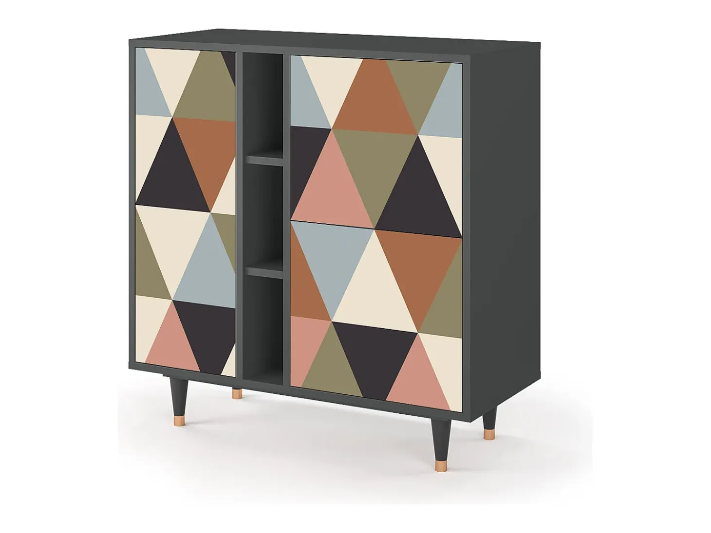 Aparador - 94х96х41 cm - BS5 - Royal Triangles, Antracita