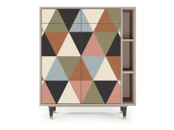 Aparador - 96х110х41 cm - BS6 - Royal Triangles, Latte
