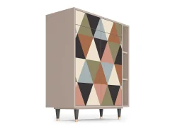 Aparador - 96х110х41 cm - BS6 - Royal Triangles, Latte