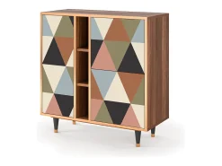 Aparador - 94х96х41 cm - BS5 - Royal Triangles, Nogal