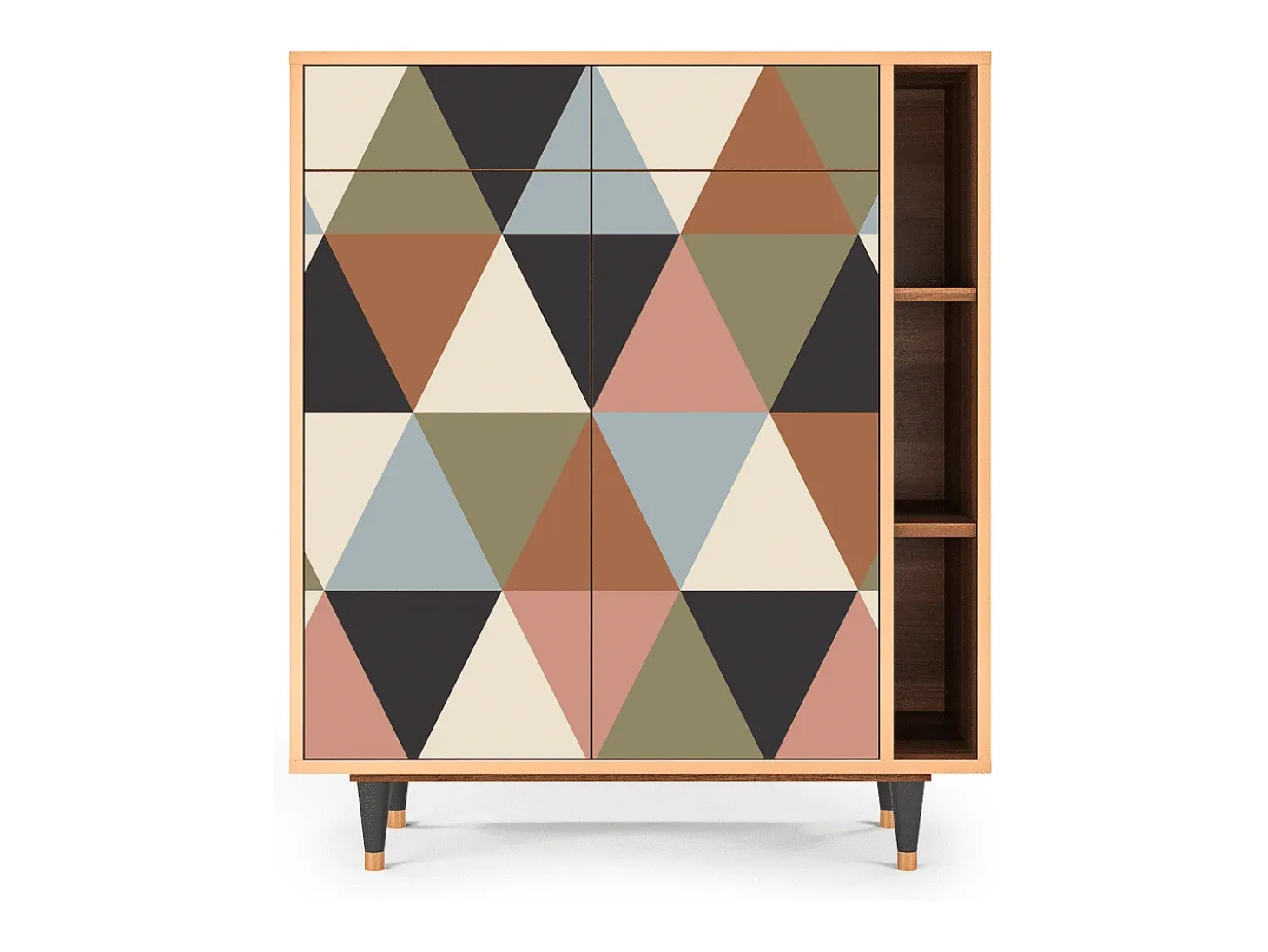 Aparador - 96х110х41 cm - BS6 - Royal Triangles, Nogal
