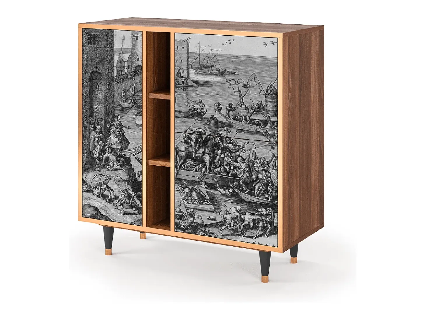 Aparador - 94х96х41 cm - BS5 - Saint Martin, Nogal