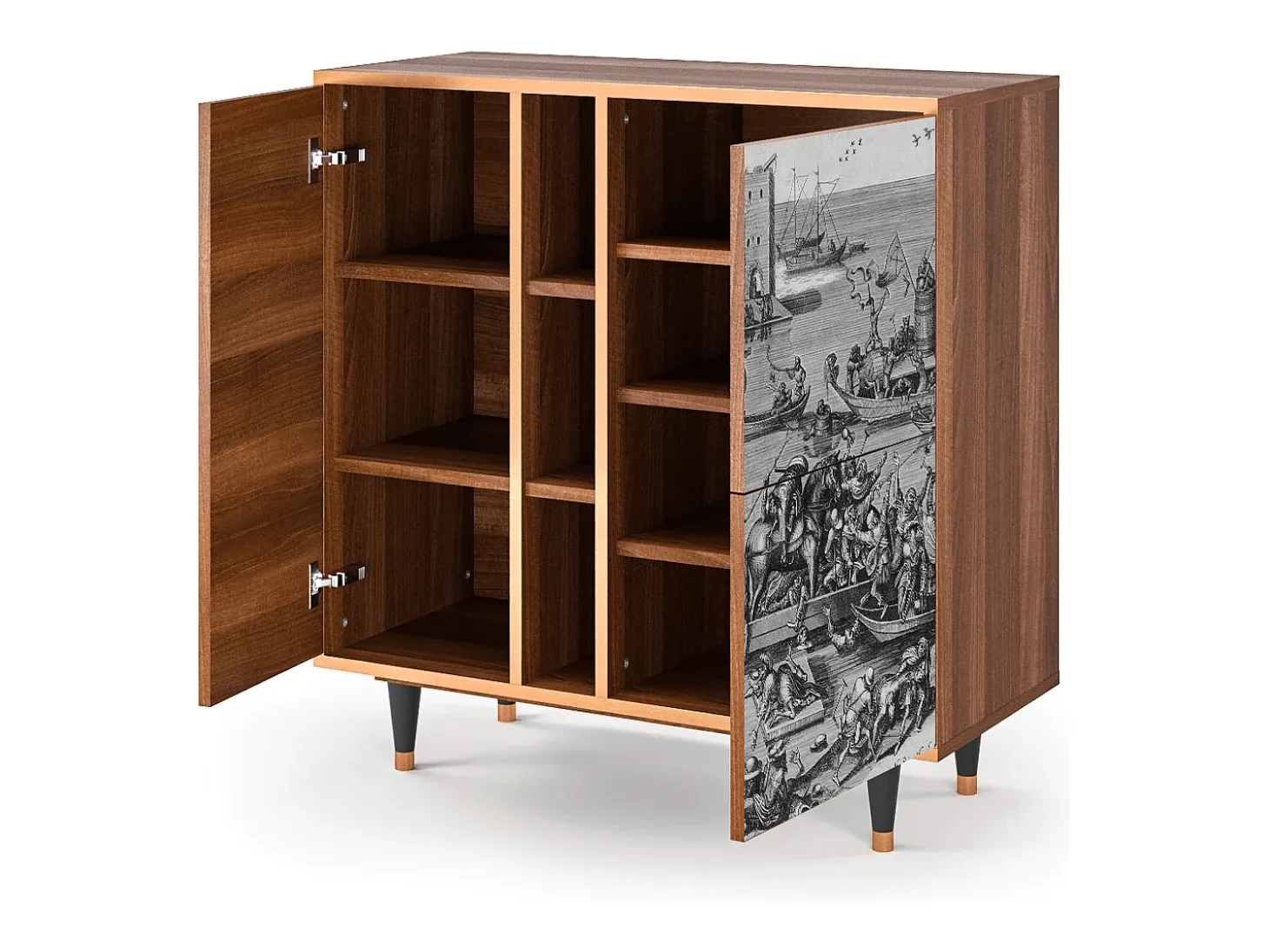 Aparador - 94х96х41 cm - BS5 - Saint Martin, Nogal