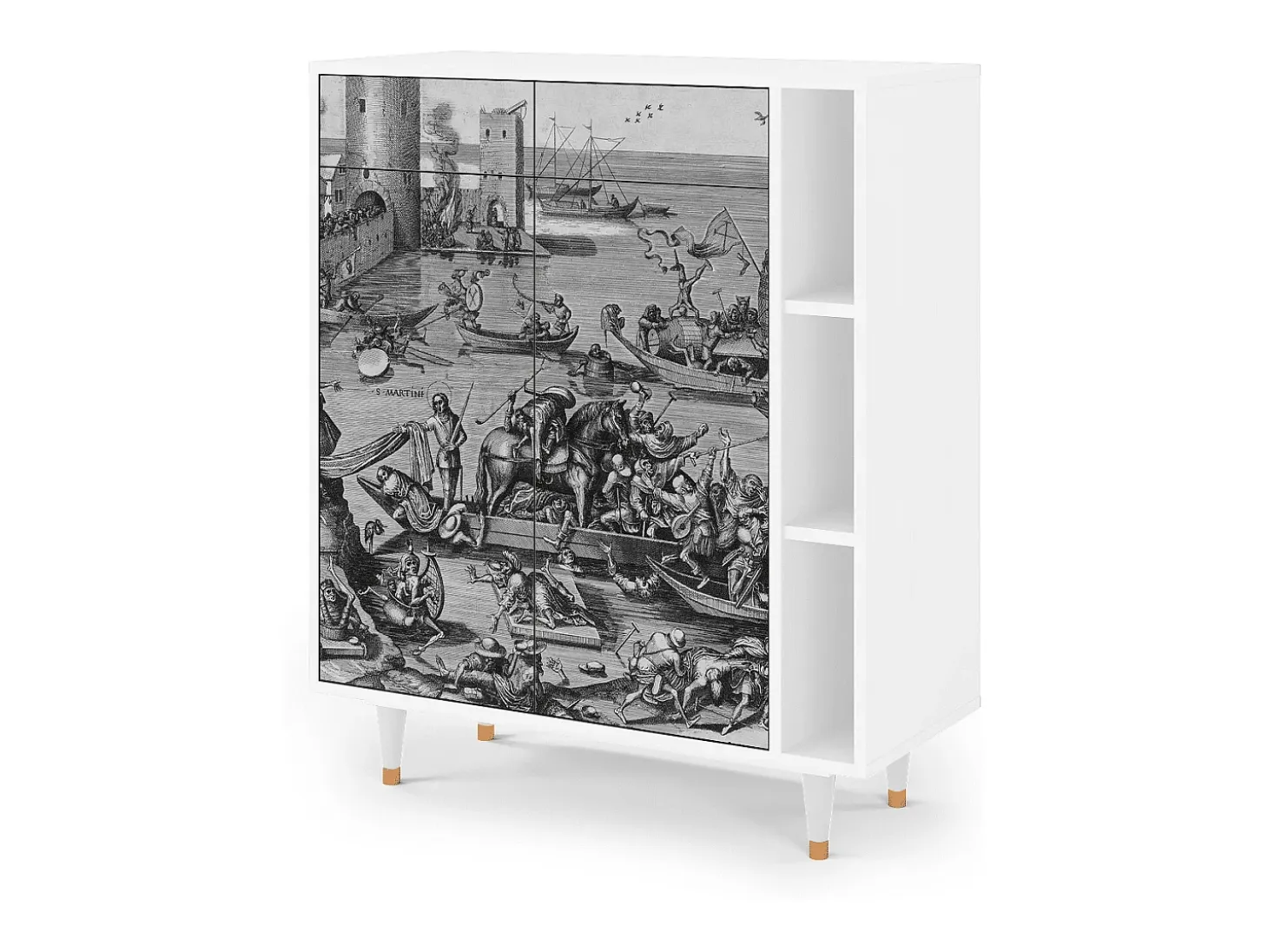 Aparador - 96х110х41 cm - BS6 - Saint Martin, Blanco